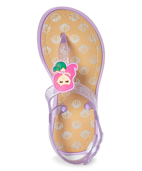 Lilac Mermaid T-Strap Sandal - Girls