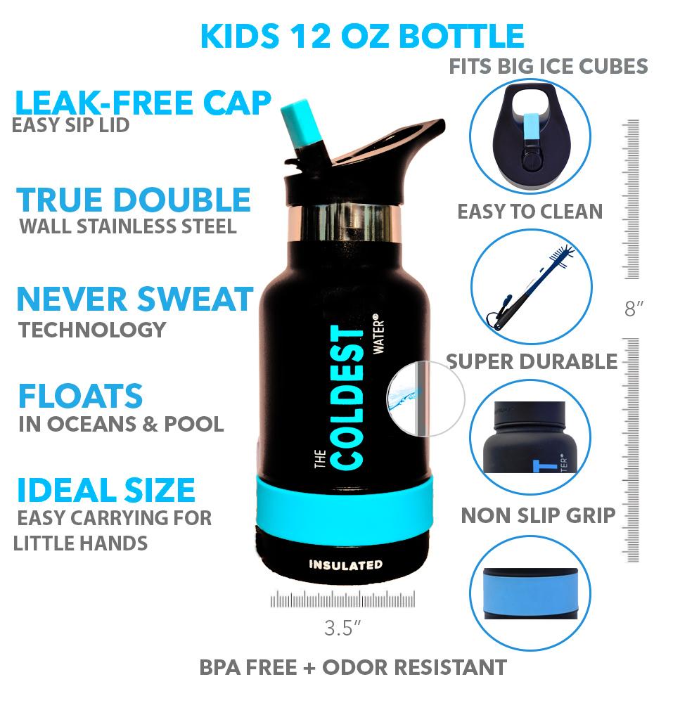 Coldest 12 oz Kids Sports Bottle Sailor Blue – Dots & Dimples