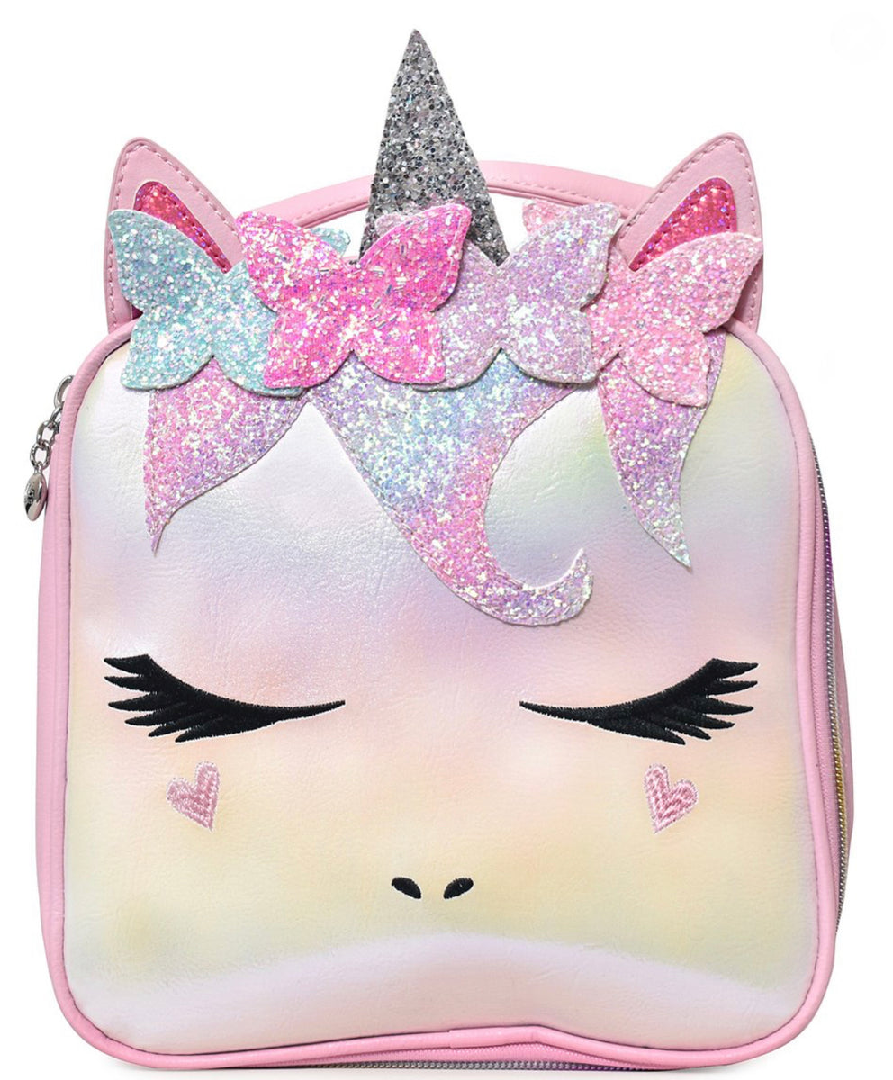 Omg! Accessories Girls Miss Butterfly Insulated Lunch Bag - Pink