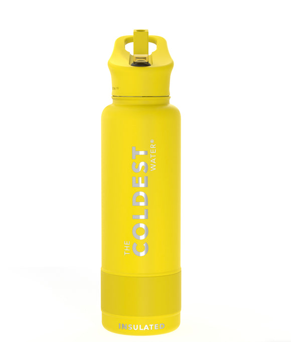 Coldest 40 oz Sports Bottle Solar Yellow