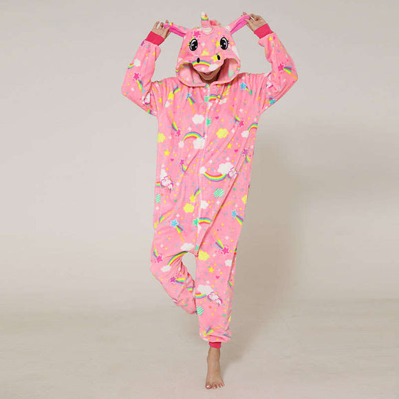 Pink Rainbow Unicorn Pajamas