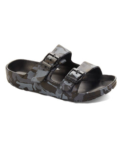 Black Camouflage Buckle-Strap Slide - Boys