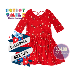 DotDotSmile Dress Ballerina Size 3/4